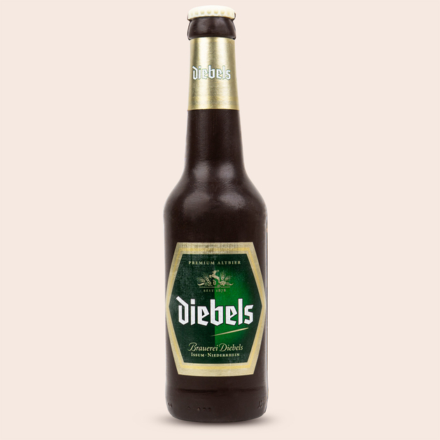 Bierflasche aus Schokolade