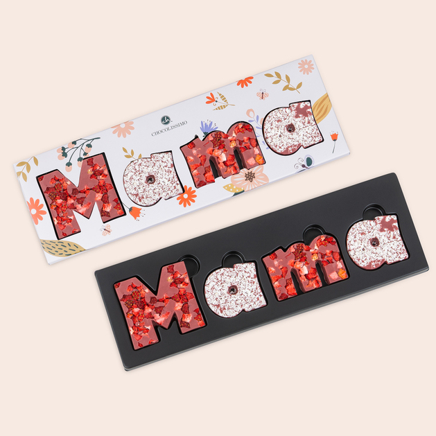 Schokobuchstaben f&uuml;r Mama