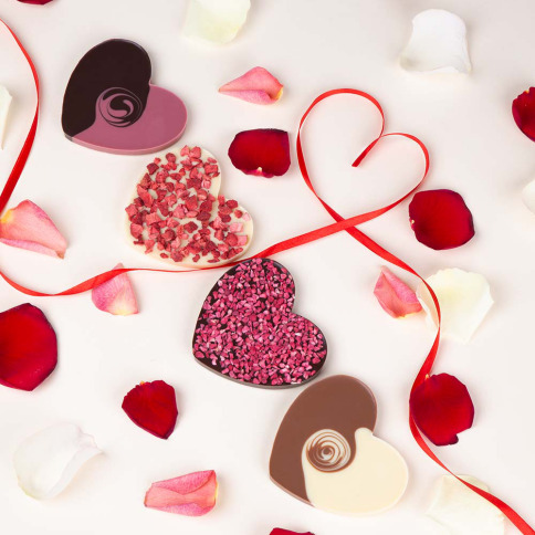 schokoladiges Herz für Verliebte