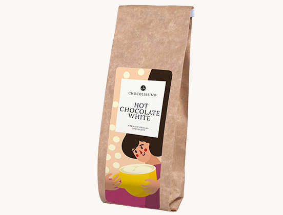 Einzigartige Eigenschaften von schmelzenden weißen Schokoladentropfen