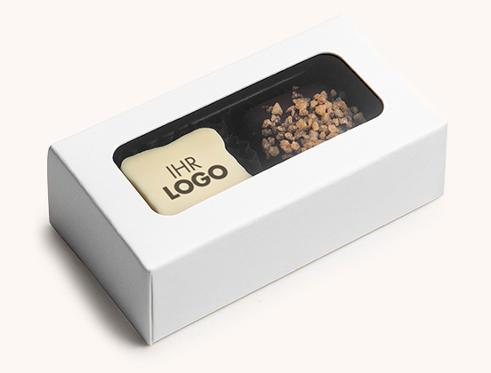 Einzigartige Eigenschaften von Schokoladenpralinen in einer personalisierten Schachtel für Unternehmen
