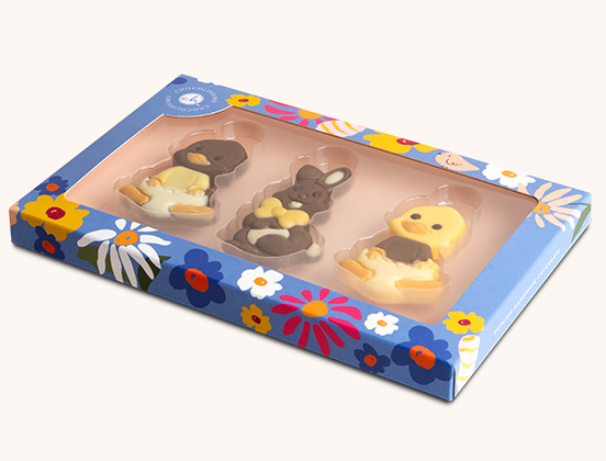 Einzigartige Eigenschaften des österlichen Hasen- und Küken-Sets aus belgischer Schokolade