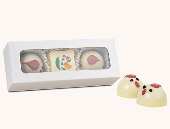 Einzigartige Merkmale der Schokoladenküken und der personalisierten Osterpraline für Unternehmen