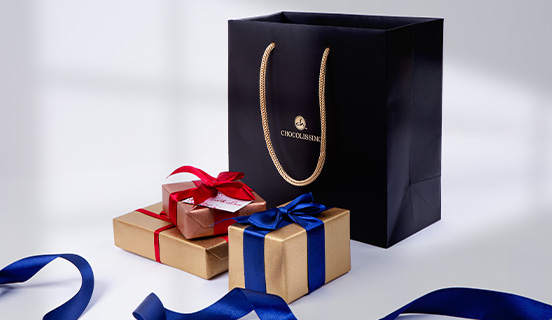 Verpackte Schokoladenfiguren