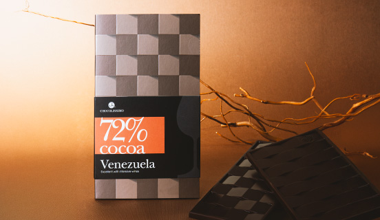 Geschmacksaromen in einer Tafel Schokolade mit 72% Kakaoanteil aus Venezuela