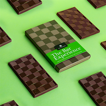 Eine Tafel ghanaischer Milchschokolade mit 40 % Kakao