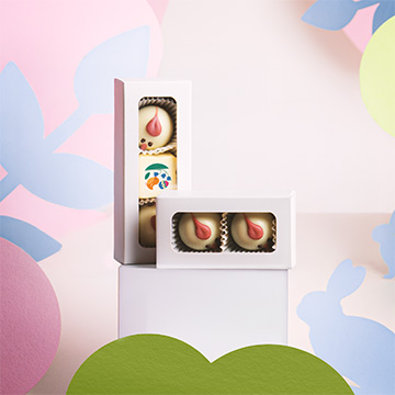 Osterküken-Pralinen mit Nussfüllung