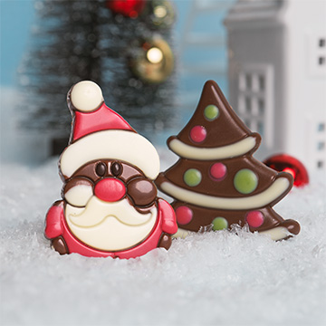 schokoladenfiguren zu Weihnachten