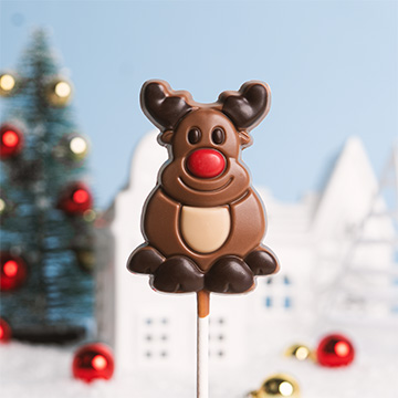 Schokoladen-Rentier-Lutscher