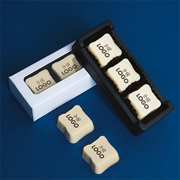 3 Pralinen mit beliebiger Grafik für B2B