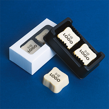 2 Pralinen mit beliebiger Grafik für B2B