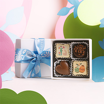 Pralinen-Set mit Ostermotiv