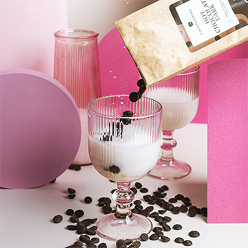 Schmelzende Drops aus belgischer Zartbitterschokolade