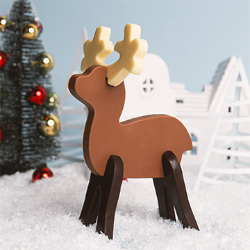 Belgisches Schokoladen-Rentier zum Zusammensetzen