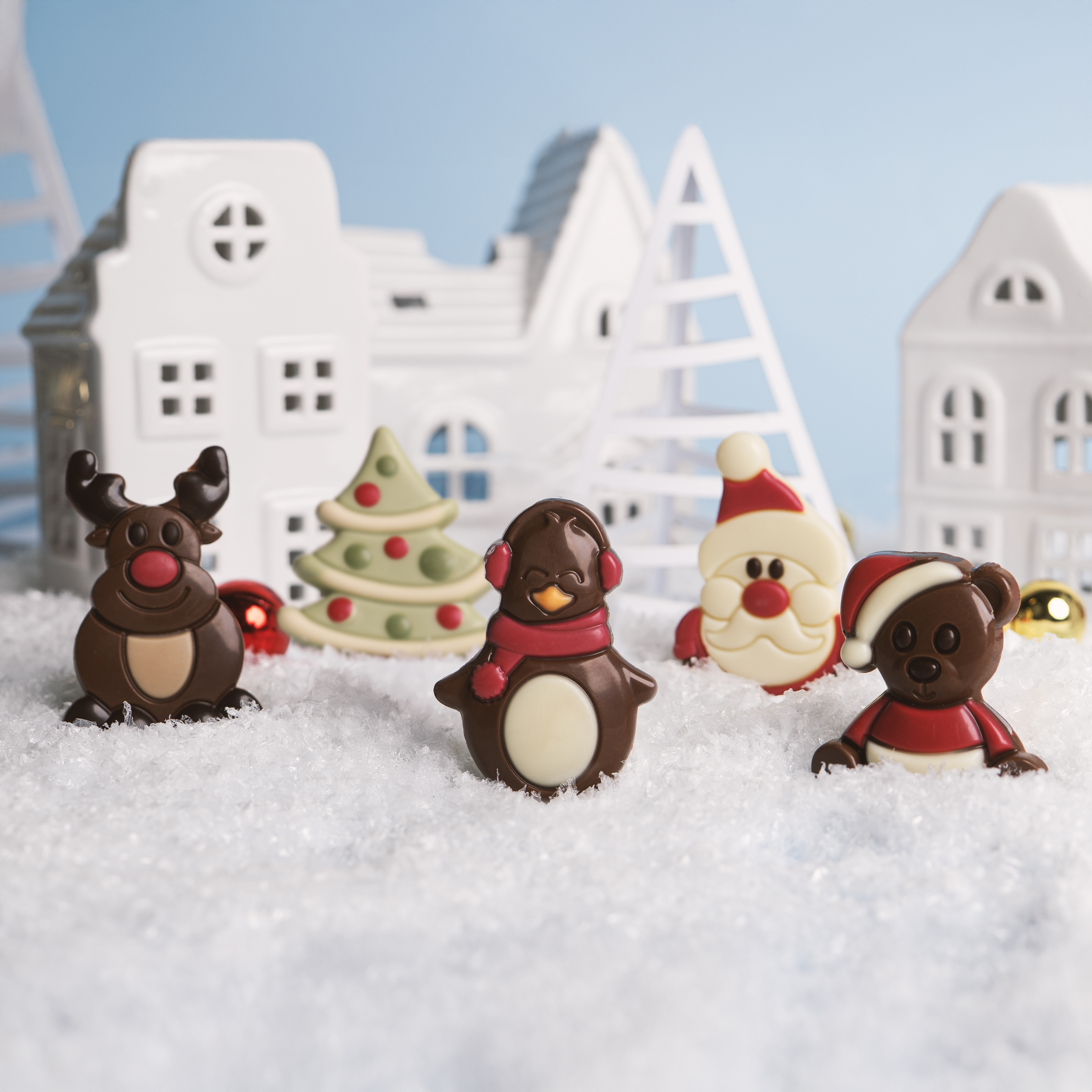 Kleiner Schokoladen-Weihnachtsbaum