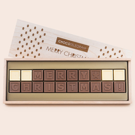 MERRY CHRISTMAS - Schoko-Nachricht zu Weihnachten