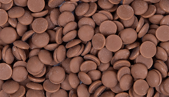 Schokoladendrops aus belgischer Milchschokolade