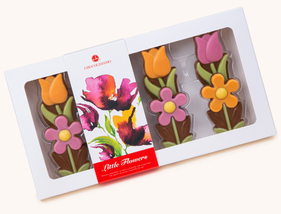Einzigartige Merkmale der Schokoladenblumen