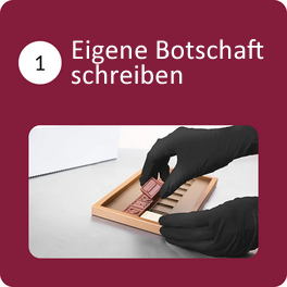 Eigene Botschaft schreiben