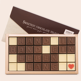 ChocoTelegram Hand in Hand ein Leben lang